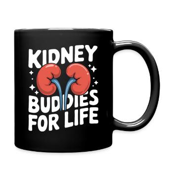 Nierenspender Niere Organspender - Tasse einfarbig - Schwarz - Rechts
