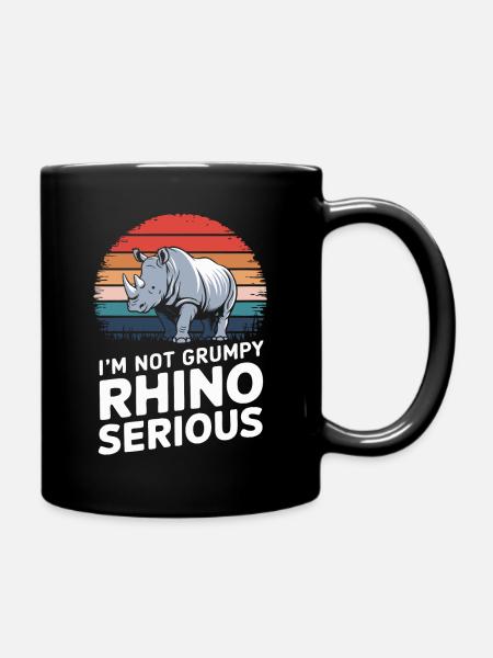 Rhinocéros Rhinocéros - Mug uni - noir