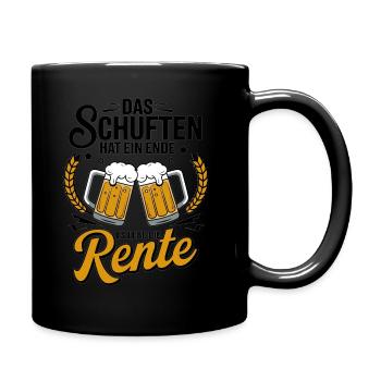 The toiling has come to an end - long live the pension - Full Colour Mug - black - Right