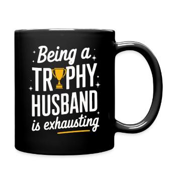 Ehemann Ehegatte Familie Hochzeit - Tasse einfarbig - Schwarz - Rechts