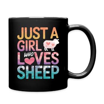 Sheep Sheep Farmer Lamb Farmer - Full Colour Mug - black - Right