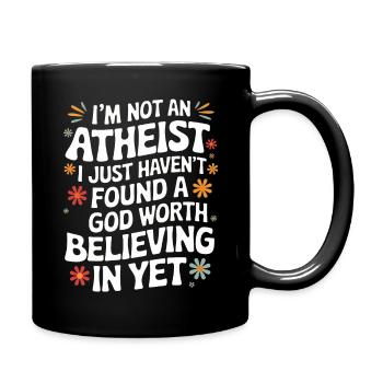 Atheismus Atheist Anti-Religion Agnostiker - Tasse einfarbig - Schwarz - Rechts