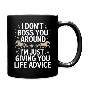 Sister Sibling Family - Full Colour Mug - black - Right