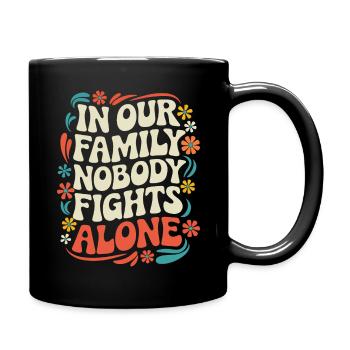 Krebsbewusstseins Krankhei Krebs Brustkrebs - Tasse einfarbig - Schwarz - Rechts