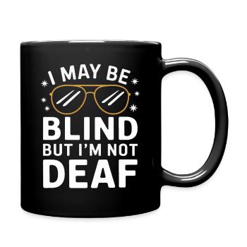 Aveugle Personnes malvoyantes - Mug uni - noir - Droite