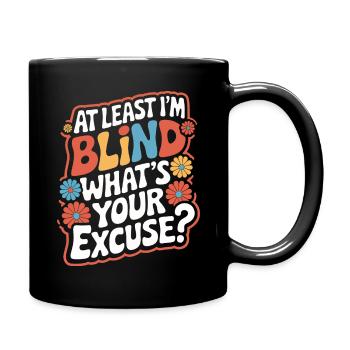 Aveugle Personnes malvoyantes - Mug uni - noir - Droite
