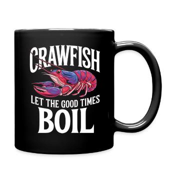 Homards, crabes, crevettes, fruits de mer - Mug uni - noir - Droite