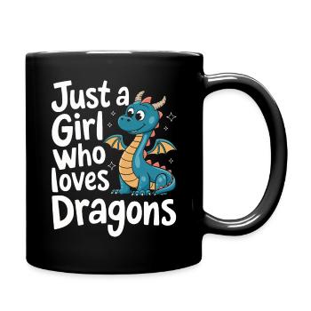 Dragon Mystic Dragon Fantasy - Full Colour Mug - black - Right