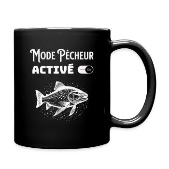 Angler Mode Enabled - Full Colour Mug - black - Right