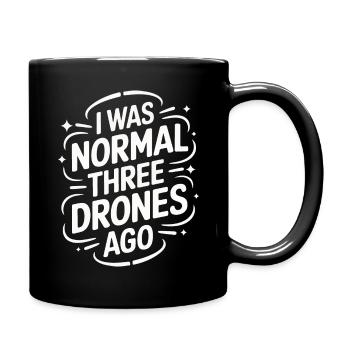 Dronen Pilot Quadrocopter Drone - Tasse einfarbig - Schwarz - Rechts