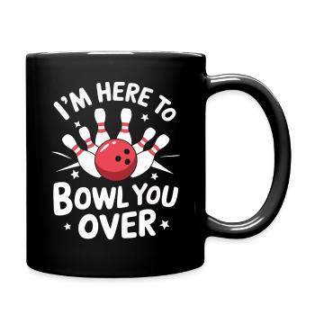 Bowling Bowler Pin Ball Bowling Ball - Tasse einfarbig - Schwarz - Rechts