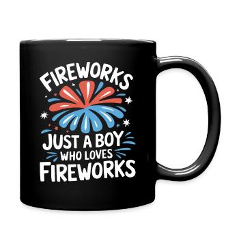 Pyrotechnie Feux d’artifice Pyrotechnie - Mug uni - noir - Droite