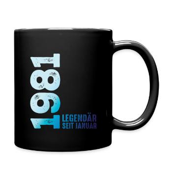 Edition Limitée Janvier 1981 Légendaire depuis Janvier - Mug uni - noir - Droite