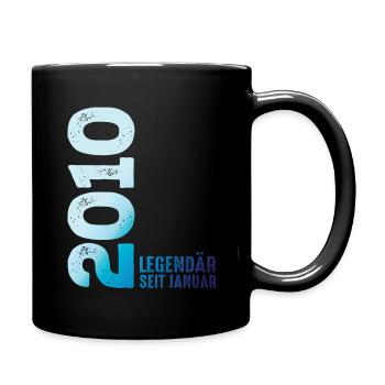 Limited Edition January 2010 Legendär Seit January - Tasse einfarbig - Schwarz - Rechts