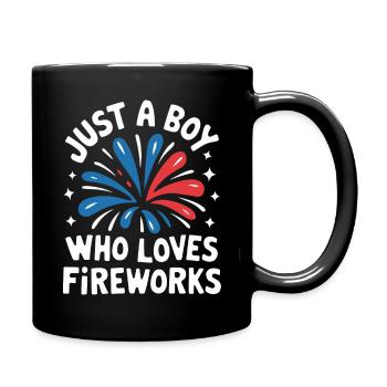 Pyrotechniker Feuerwerk Pyrotechnik - Tasse einfarbig - Schwarz - Rechts