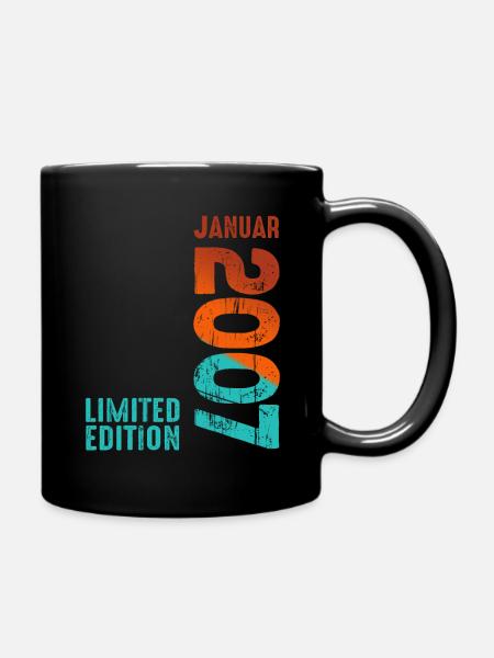 Limited Edition January 2007 Legendär Seit January - Tasse einfarbig - Schwarz