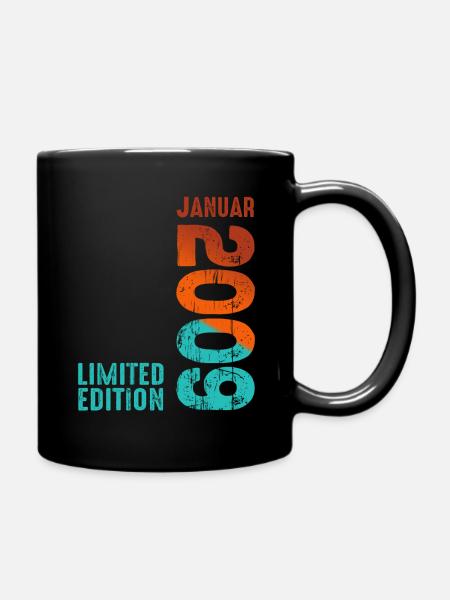 Limited Edition January 2009 Legendär Seit January - Tasse einfarbig - Schwarz