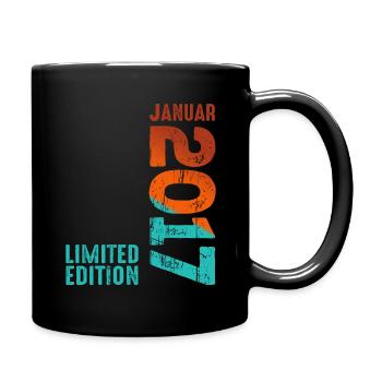 Limited Edition January 2017 Legendär Seit January - Tasse einfarbig - Schwarz - Rechts