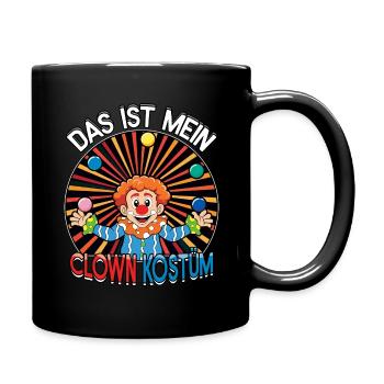Carnival This is my clown costume colorful fun - Full Colour Mug - black - Right