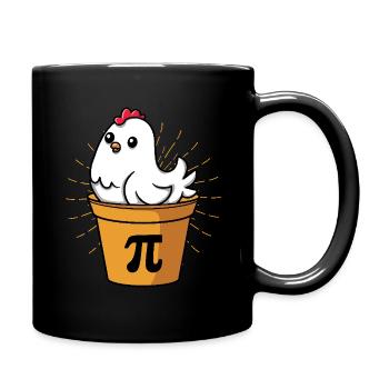 Pi-Day Chicken Delight in the Pot - Full Colour Mug - black - Right