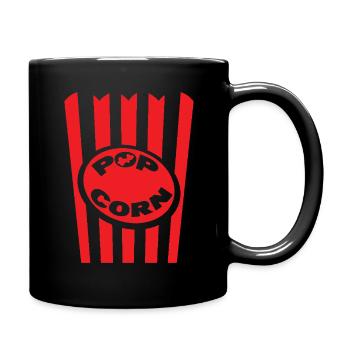 Carnival Popcorn Fun Red Stripes - Full Colour Mug - black - Right