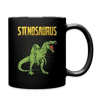 Stinosaure Pi Tag Dinosaure Design - Mug uni - noir - Droite