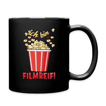 Carnival I'm Cinematic Popcorn Fun - Full Colour Mug - black - Right