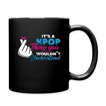 Kpop que tu ne comprends pas - Mug uni - noir - Droite