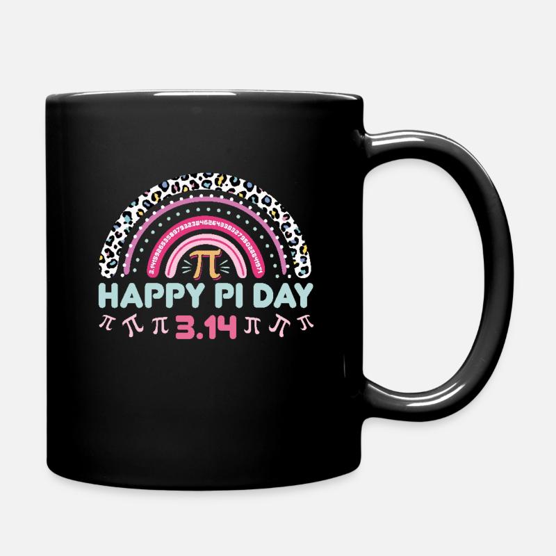 Happy Pi Day 3:14 Conception arc-en-ciel - Mug uni - noir