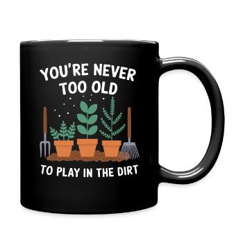 Gardener Garden Plants Gardening - Full Colour Mug - black - Right