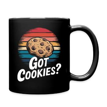 Cookies Cookie Keks Kekse Schokolade - Tasse einfarbig - Schwarz - Rechts