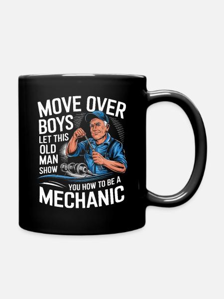 Mechanic Mechanic Workshop - Full Colour Mug - black