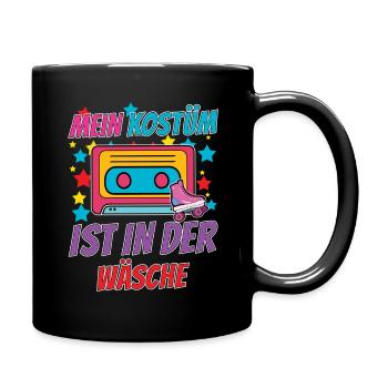 Karneval Mein Kostüm Ist In Der Wäsche - Tasse einfarbig - Schwarz - Rechts