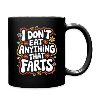 Végétarien Végétalien Végétarien Végétarien - Mug uni - noir - Droite