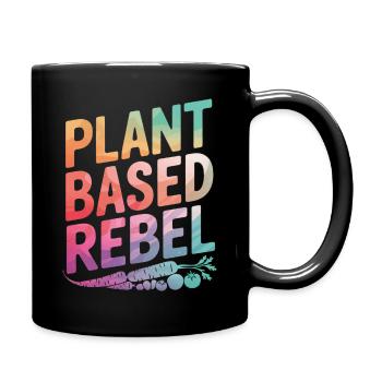 Végétarien Végétalien Végétarien Végétarien - Mug uni - noir - Droite
