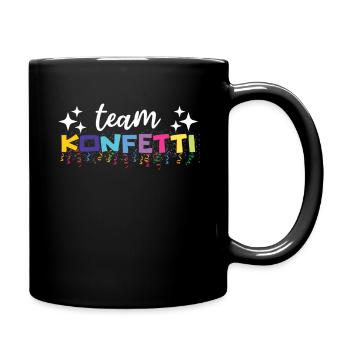 Carnival Team Confetti Party Costume - Full Colour Mug - black - Right