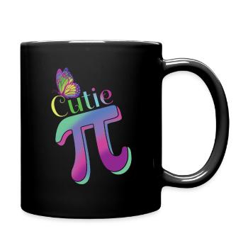 Cute Pi Sign for Pi Tag Fans - Full Colour Mug - black - Right