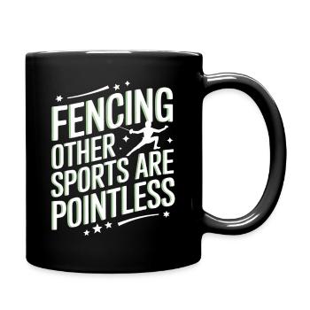 Fencing Fencers - Full Colour Mug - black - Right