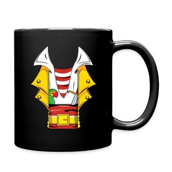Carnival Pirate Costume Parrot Treasure - Full Colour Mug - black - Right