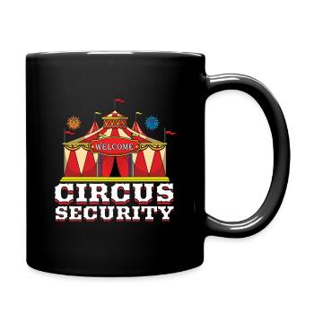Carnaval Circus Sécurité Bienvenue - Mug uni - noir - Droite