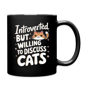 Introvert, antisocial, introvert - Full Colour Mug - black - Right