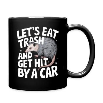 Opossum Possum Animal - Full Colour Mug - black - Right