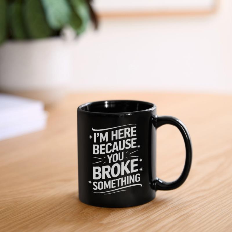 Technischer Support Computerfreak Nerd Tasse einfarbig