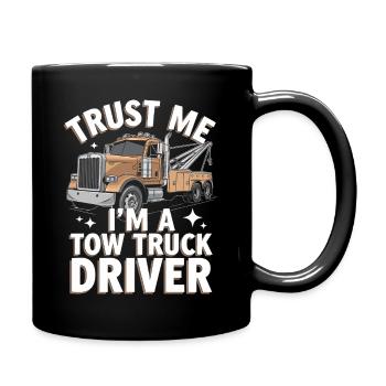 Tow Truck Truck Tow Truck - Full Colour Mug - black - Right