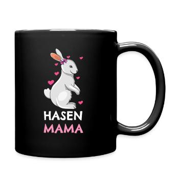 Bunny Mom Loving Bunny Design - Full Colour Mug - black - Right