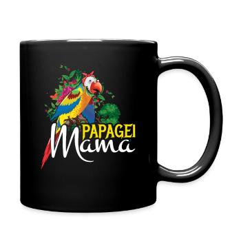 Parrot Mom Colorful Art - Full Colour Mug - black - Right