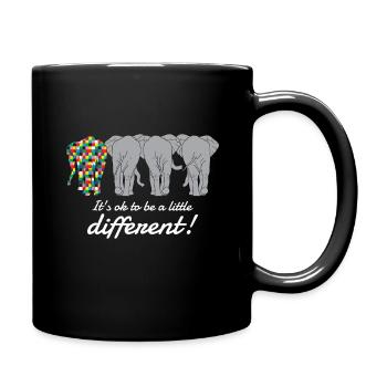 Autisme : c’est normal d’être un peu différent - Mug uni - noir - Droite