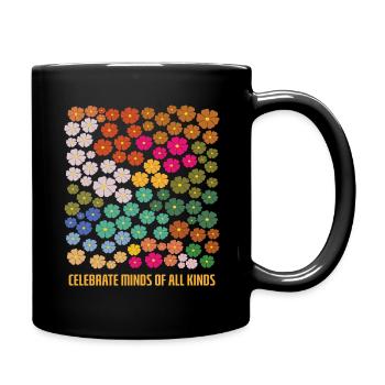 Autisme : célébrez les esprits de toutes sortes - Mug uni - noir - Droite