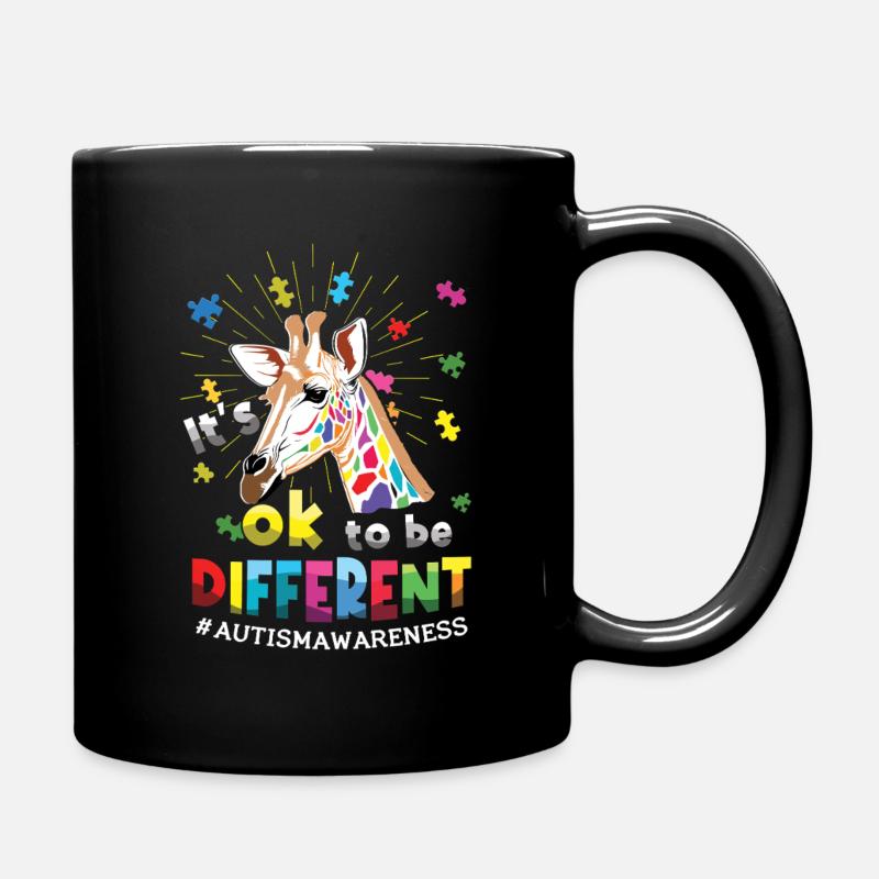 Autismus: It's Ok To Be Different - Tasse einfarbig - Schwarz