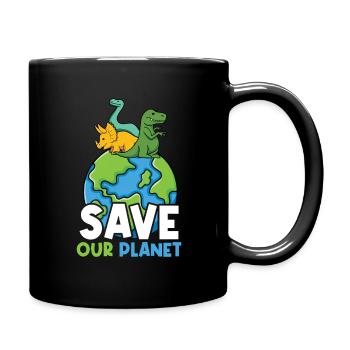 Sauvez notre planète - Motivation pour le Jour de la Terre - Mug uni - noir - Droite